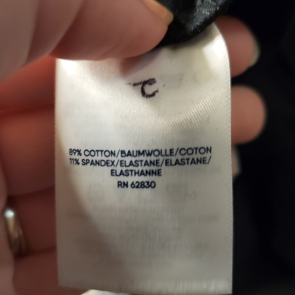 Lands End Starfish slim leg black women's pants size small - Picture 5 of 6